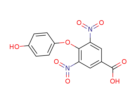 Molecular Structure of 33927-13-8 (4-(4-hydroxy-phenoxy)-3,5-dinitro-benzoic acid)