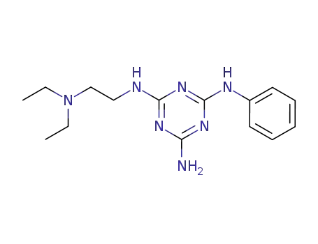 Molecular Structure of 61912-45-6 (1,3,5-Triazine-2,4,6-triamine, N-[2-(diethylamino)ethyl]-N'-phenyl-)