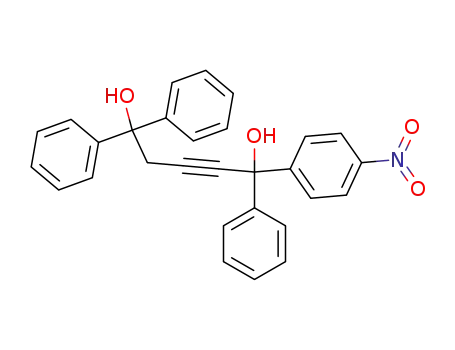 1-(4-nitro-phenyl)-1,5,5-triphenyl-pent-2-yne-1,5-diol