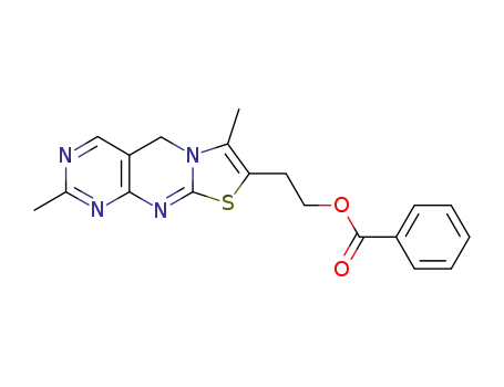 1-benzoyloxy-2-(2,7-dimethyl-5<i>H</i>-pyrimido[4,5-<i>d</i>]thiazolo[3,2-<i>a</i>]pyrimidin-8-yl)-ethane