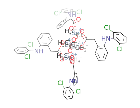 [(methyl)2Sn(2-[2,6-dichlorophenylamino]phenylacetate)O(2-[2,6-dichlorophenylamino]phenylacetate)Sn(methyl)2]2