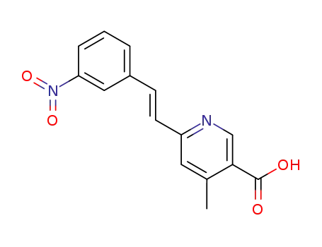 4-methyl-6-(3-nitro-<i>trans</i>-styryl)-nicotinic acid
