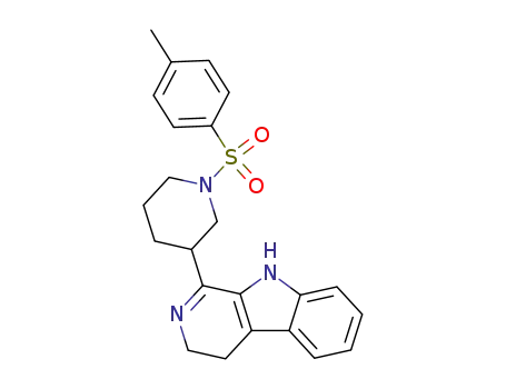 3-(4,9-dihydro-3<i>H</i>-β-carbolin-1-yl)-1-(toluene-4-sulfonyl)-piperidine