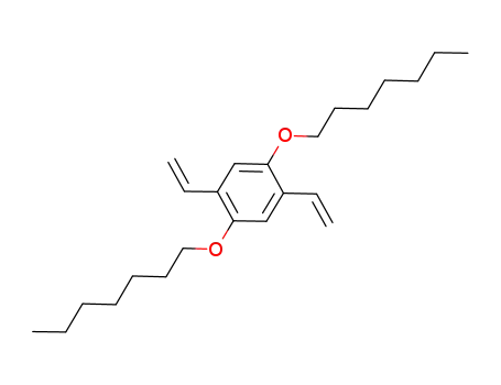 Molecular Structure of 206762-49-4 (Benzene, 1,4-diethenyl-2,5-bis(heptyloxy)-)