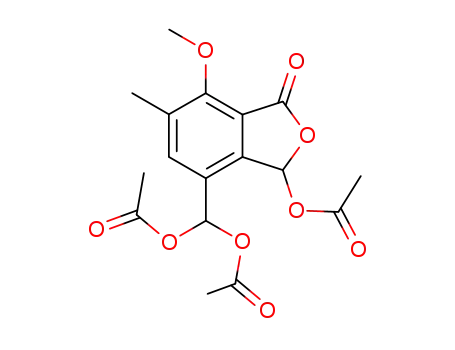 3-acetoxy-4-diacetoxymethyl-7-methoxy-6-methyl-phthalide
