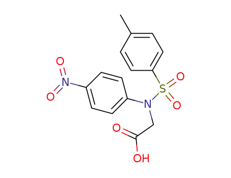 Molecular Structure of 106596-12-7 (<i>N</i>-(4-nitro-phenyl)-<i>N</i>-(toluene-4-sulfonyl)-glycine)