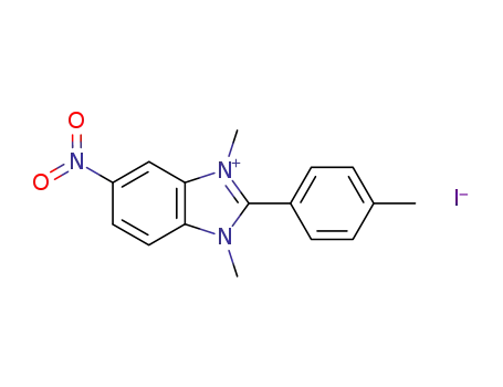 1,3-dimethyl-5-nitro-2-<i>p</i>-tolyl-benzimidazolium; iodide