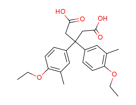 Molecular Structure of 858795-68-3 (3,3-bis-(4-ethoxy-3-methyl-phenyl)-glutaric acid)
