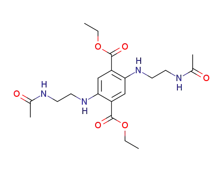 Molecular Structure of 102314-88-5 (2,5-bis-(2-acetylamino-ethylamino)-terephthalic acid diethyl ester)