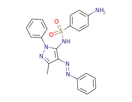 sulfanilic acid-(5-methyl-2-phenyl-4-phenylazo-2<i>H</i>-pyrazol-3-ylamide)