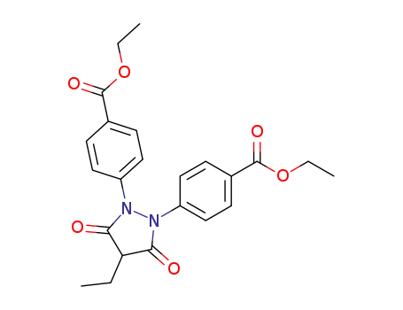 4,4'-(4-ethyl-3,5-dioxo-pyrazolidin-1,2-diyl)-bis-benzoic acid diethyl ester
