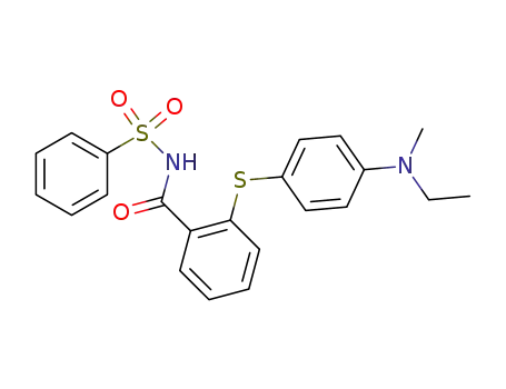 2-[4-(ethyl-methyl-amino)-phenylsulfanyl]-benzoic acid benzenesulfonylamide