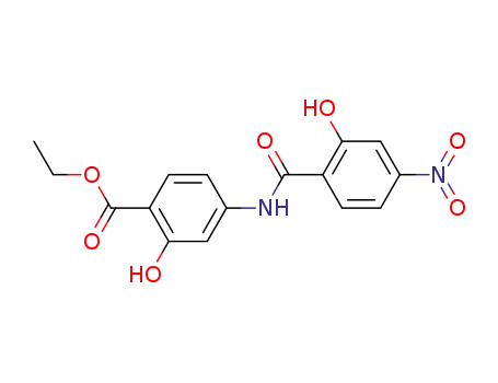 2-hydroxy-4-(2-hydroxy-4-nitro-benzoylamino)-benzoic acid ethyl ester