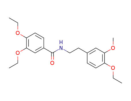Molecular Structure of 855269-82-8 (3,4-diethoxy-benzoic acid-(4-ethoxy-3-methoxy-phenethylamide))
