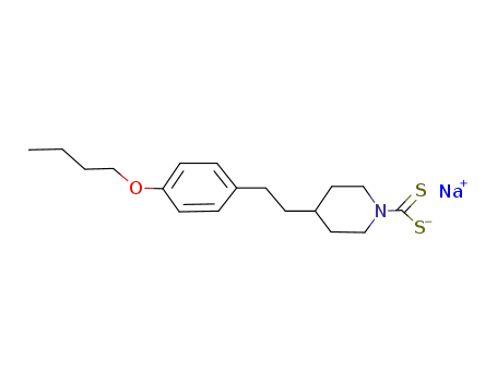 1-Piperidinecarbodithioic acid, 4-[2-(4-butoxyphenyl)ethyl]-, sodium salt