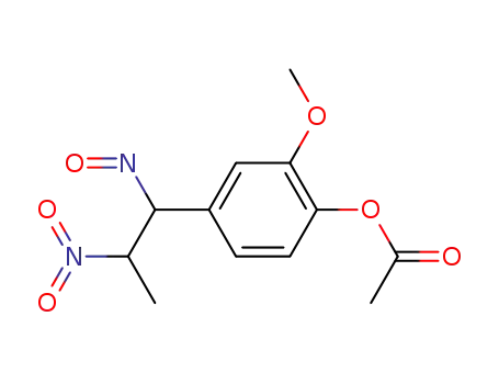 1-acetoxy-2-methoxy-4-(2-nitro-1-nitroso-propyl)-benzene