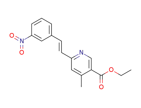 4-methyl-6-(3-nitro-<i>trans</i>-styryl)-nicotinic acid ethyl ester