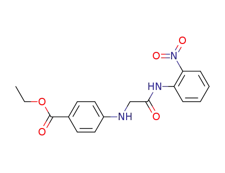 4-{[(2-nitro-phenylcarbamoyl)-methyl]-amino}-benzoic acid ethyl ester