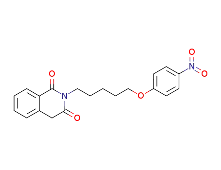 Molecular Structure of 102317-32-8 (2-[5-(4-nitro-phenoxy)-pentyl]-4<i>H</i>-isoquinoline-1,3-dione)