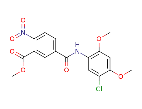 <i>N</i>-(5-chloro-2,4-dimethoxy-phenyl)-6-nitro-isophthalamic acid methyl ester