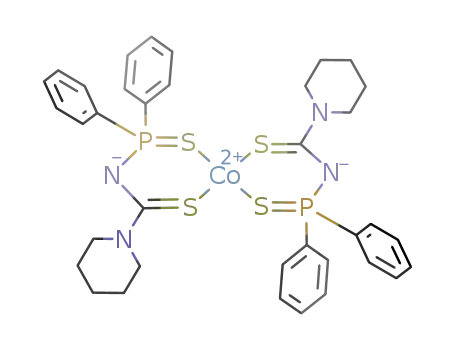 bis-[-3-(diphenylthiophosphinyl)-1-pentamethylenethioureato]cobalt(II)