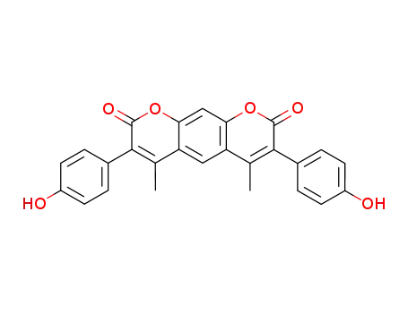 3,7-bis-(4-hydroxy-phenyl)-4,6-dimethyl-pyrano[3,2-<i>g</i>]chromene-2,8-dione