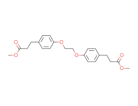 Molecular Structure of 102475-58-1 (1,2-bis-[4-(2-methoxycarbonyl-ethyl)-phenoxy]-ethane)