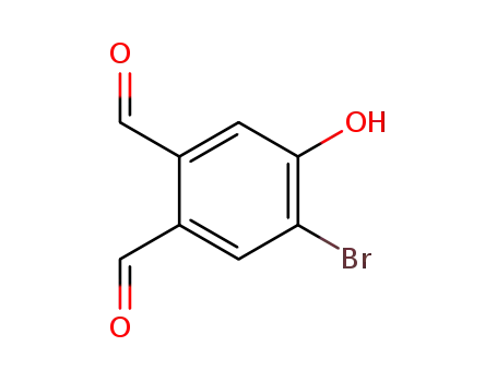 Molecular Structure of 13212-89-0 (4-bromo-5-hydroxy-phthalaldehyde)