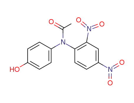Molecular Structure of 861797-56-0 (<i>N</i>-(2,4-dinitro-phenyl)-<i>N</i>-(4-hydroxy-phenyl)-acetamide)