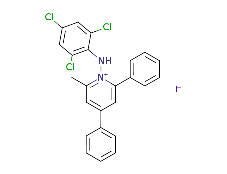 Molecular Structure of 115188-29-9 (2-methyl-4,6-diphenyl-1-(2,4,6-trichloro-anilino)-pyridinium; iodide)