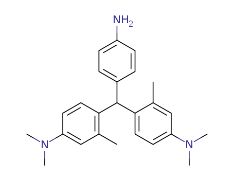 Molecular Structure of 95756-59-5 (Benzenamine, 4,4'-[(4-aminophenyl)methylene]bis[N,N,3-trimethyl-)