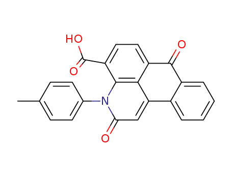 2,7-dioxo-3-<i>p</i>-tolyl-2,7-dihydro-3<i>H</i>-naphtho[1,2,3-<i>de</i>]quinoline-4-carboxylic acid