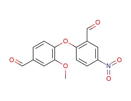 3'-methoxy-5-nitro-2,4'-oxy-di-benzaldehyde