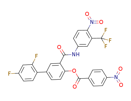 [1,1'-Biphenyl]-3-carboxamide, 2',4'-difluoro-4-[(4-nitrobenzoyl)oxy]-N-[4-nitro-3-(trifluoromethyl)phenyl]-