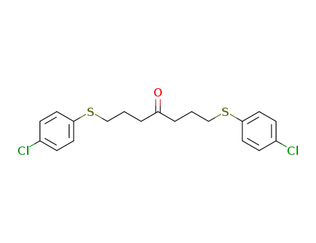 Molecular Structure of 102080-75-1 (1,7-bis-(4-chloro-phenylsulfanyl)-heptan-4-one)