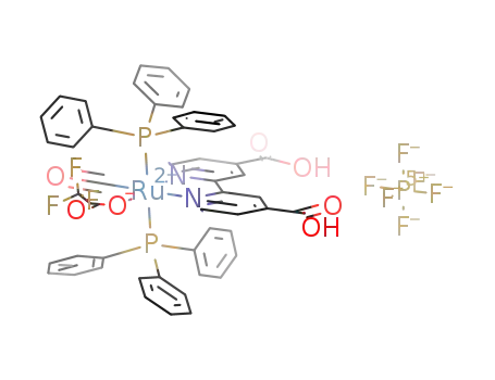 [Ru(PPh<sub>3</sub>)2(4,4'-dicarboxylic-2,2'-bipyridyl)(CO)(trifluoroacetate)]PF<sub>6</sub>