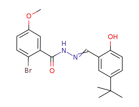 2-bromo-5-methoxybenzoic acid (5-tert-butyl-2-hydroxybenzylidene)hydrazide