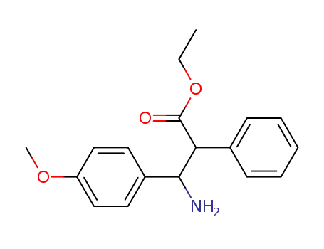 3-amino-3-(4-methoxy-phenyl)-2-phenyl-propionic acid ethyl ester