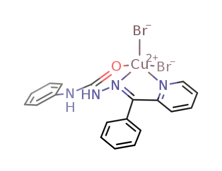 [copper(II)((E)-N-phenyl-2-[phenyl(pyridine-2-yl)methylene]hydrazinecarboxamide)(dibromide)]