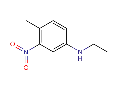 Molecular Structure of 112880-82-7 (Benzenamine, N-ethyl-4-methyl-3-nitro-)