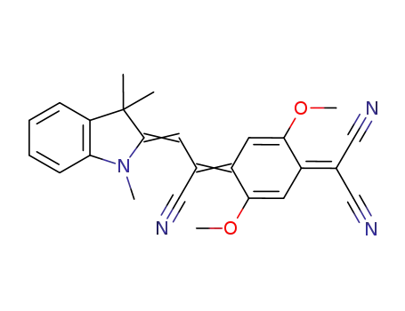 Molecular Structure of 467436-05-1 (Propanedinitrile,
[4-[1-cyano-2-(1,3-dihydro-1,3,3-trimethyl-2H-indol-2-ylidene)ethylidene
]-2,5-dimethoxy-2,5-cyclohexadien-1-ylidene]-)
