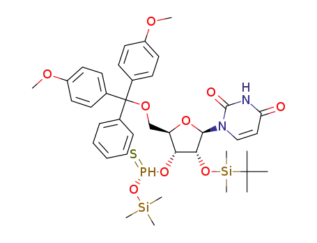 C<sub>39</sub>H<sub>53</sub>N<sub>2</sub>O<sub>9</sub>PSSi<sub>2</sub>