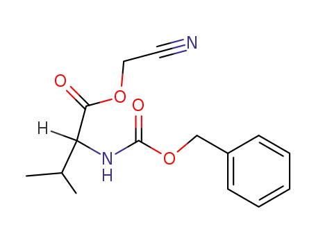 Molecular Structure of 92870-78-5 (<i>N</i>-benzyloxycarbonyl-valine cyanomethyl ester)