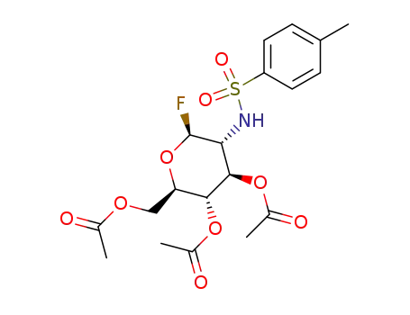 beta-D-Glucopyranosyl fluoride, 2-deoxy-2-[[(4-methylphenyl)sulfonyl]amino]-, 3,4,6-triacetate