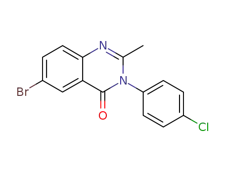 7-bromo-3-(4-chloro-phenyl)-2-methyl-3<i>H</i>-quinazolin-4-one