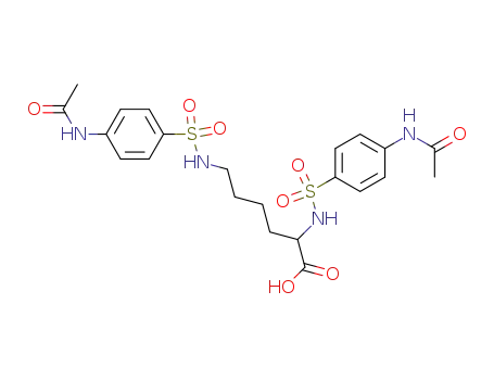 Molecular Structure of 64527-24-8 (<i>N</i><sup>2</sup>,<i>N</i><sup>6</sup>-bis-(<i>N</i>-acetyl-sulfanilyl)-lysine)