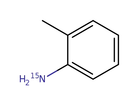 Molecular Structure of 80229-53-4 (Benzenamine-15N, 2-methyl-)
