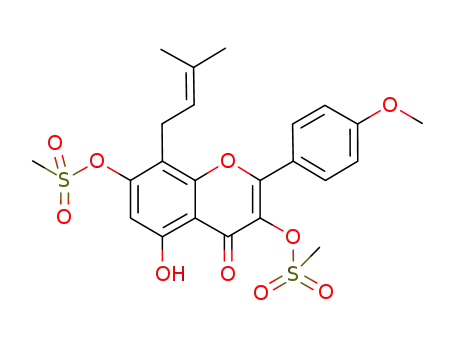3,7-dimethanesulfonyl-8-prenyl-4'-methoxychrysin