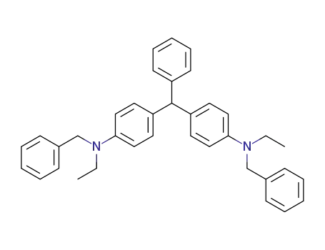 Molecular Structure of 13319-50-1 (Benzenemethanamine,
N,N'-[(phenylmethylene)di-4,1-phenylene]bis[N-ethyl-)