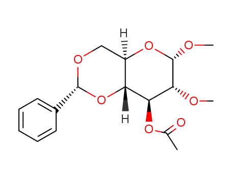 methyl-[<i>O</i><sup>3</sup>-acetyl-<i>O</i><sup>4</sup>,<i>O</i><sup>6</sup>-((<i>R</i>)-benzylidene)-<i>O</i><sup>2</sup>-methyl-α-D-glucopyranoside]